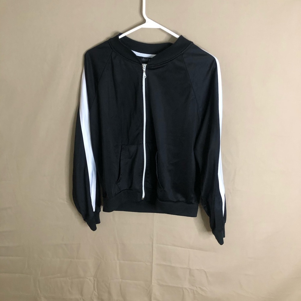 Black bomber jacket